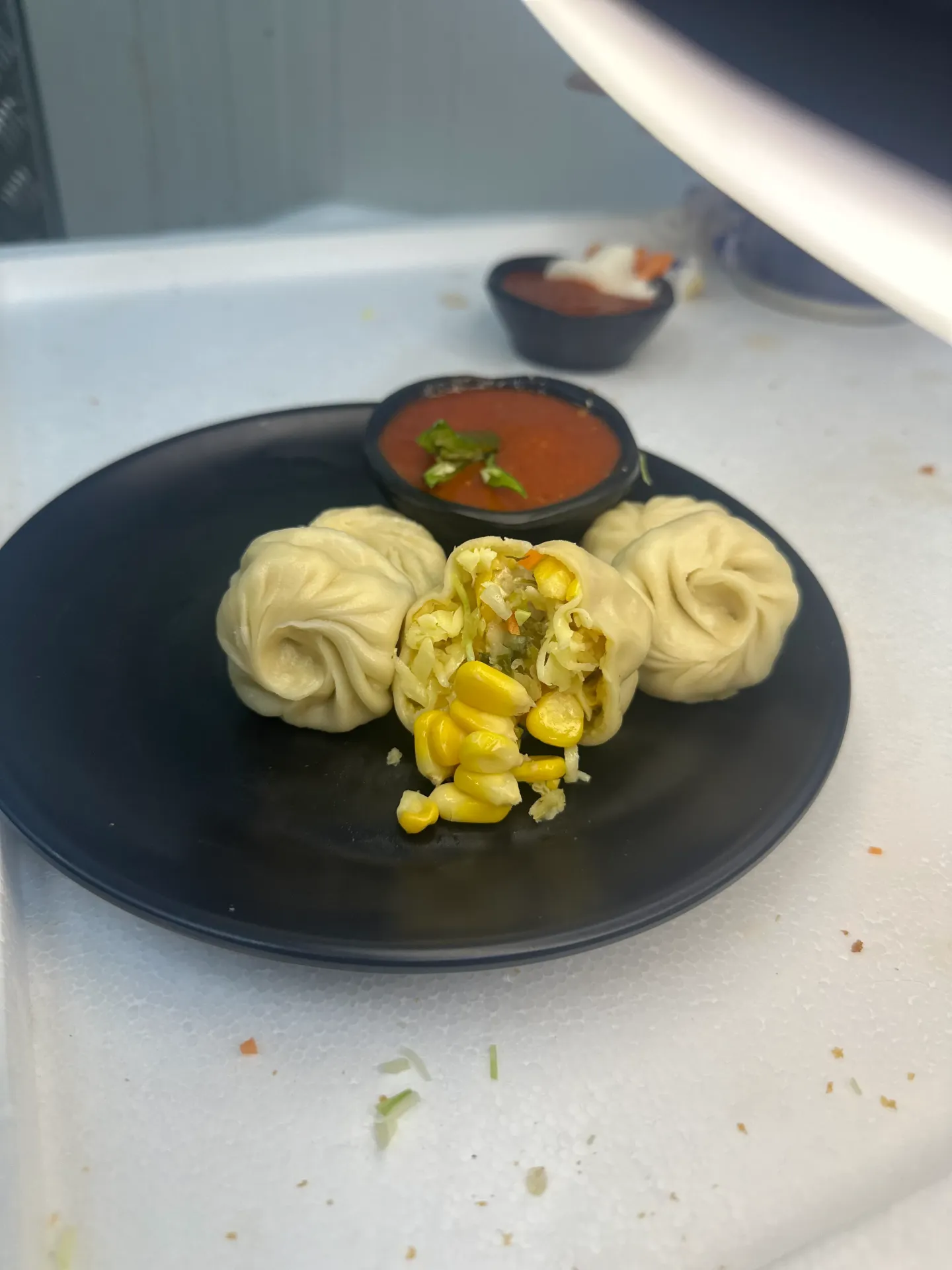CHEESE CORN MOMOS