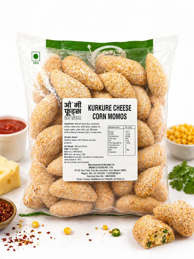 KURKURE CHEESE CORN MOMOS