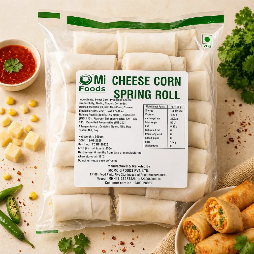 CHEESE CORN SPRING ROLL